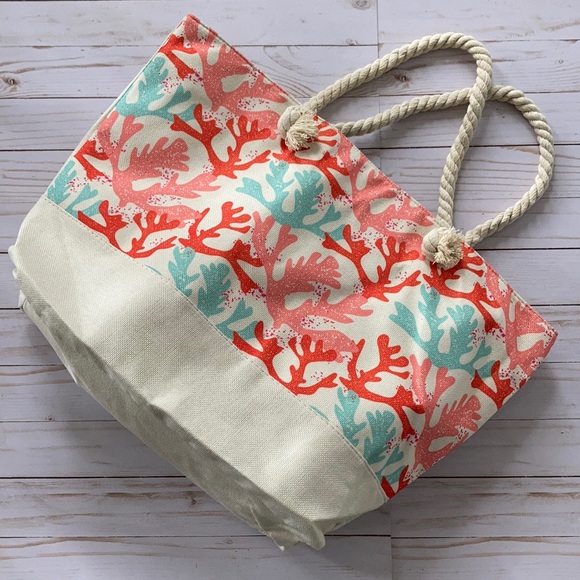 Handbags - Jumbo Coral Reef Beach Tote